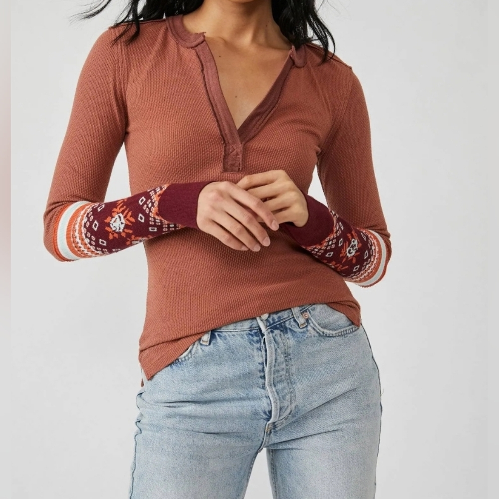 NWT Free People Mikah Layering Thermal Cuff size Small